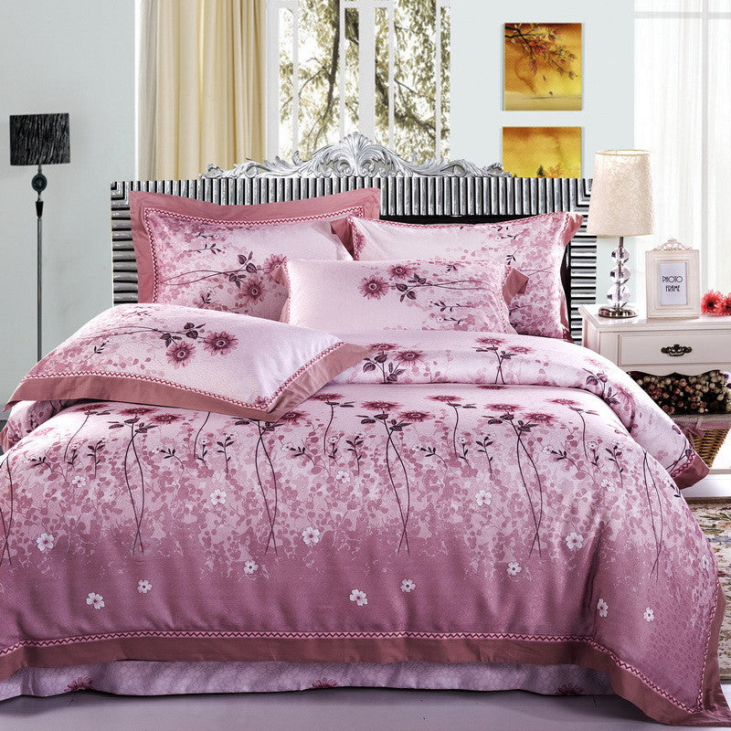 Pure cotton jacquard four-piece bedding Pi-Mart