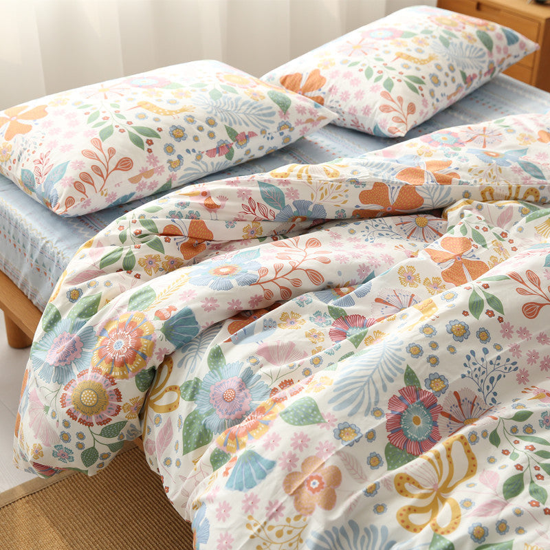 Four-piece Cotton Twill Bed Sheet Duvet Cover Pi-Mart