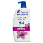 Head & Shoulders 2 in 1 Dandruff Shampoo and Conditioner; Smooth and Silky; 28 oz