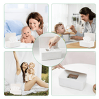 Baby Wipes Dispenser, Wipes Case, Baby Wipe Holder Tissue Storage Box Holder with Sealing Design for Home Office, White EasyOptionXY LLC