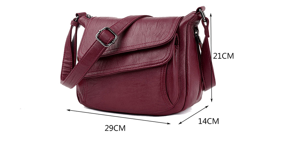Winter style white handbag luxury leather handbag Pi-Mart