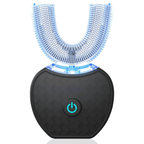 Automatic Toothbrush, Electric 360? Mouth Cleansing Toothbrush for Adults, Ultrasonic U-Shaped Toothbrushes for Teeth Whitening and Gums Protection, Black EasyOptionXY LLC