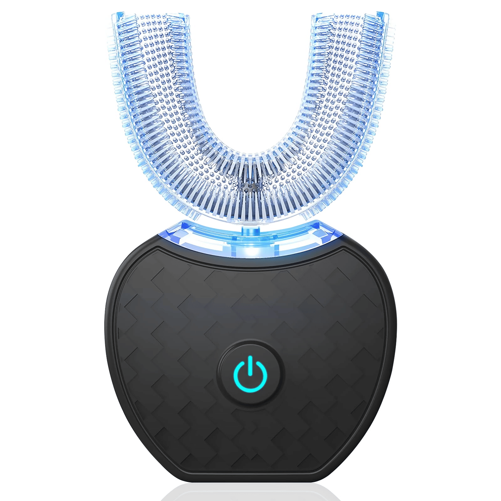 Automatic Toothbrush, Electric 360? Mouth Cleansing Toothbrush for Adults, Ultrasonic U-Shaped Toothbrushes for Teeth Whitening and Gums Protection, Black EasyOptionXY LLC