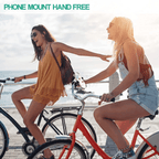 Bicycle & Motorcycle Phone Mount, 3 Packs Silicone Cell Phone Holder Band, Universal Adjustable Bike Phone Holder for Bicycle Bike, Motorcycle, Handlebar (Red, Green, Black) EasyOptionXY LLC