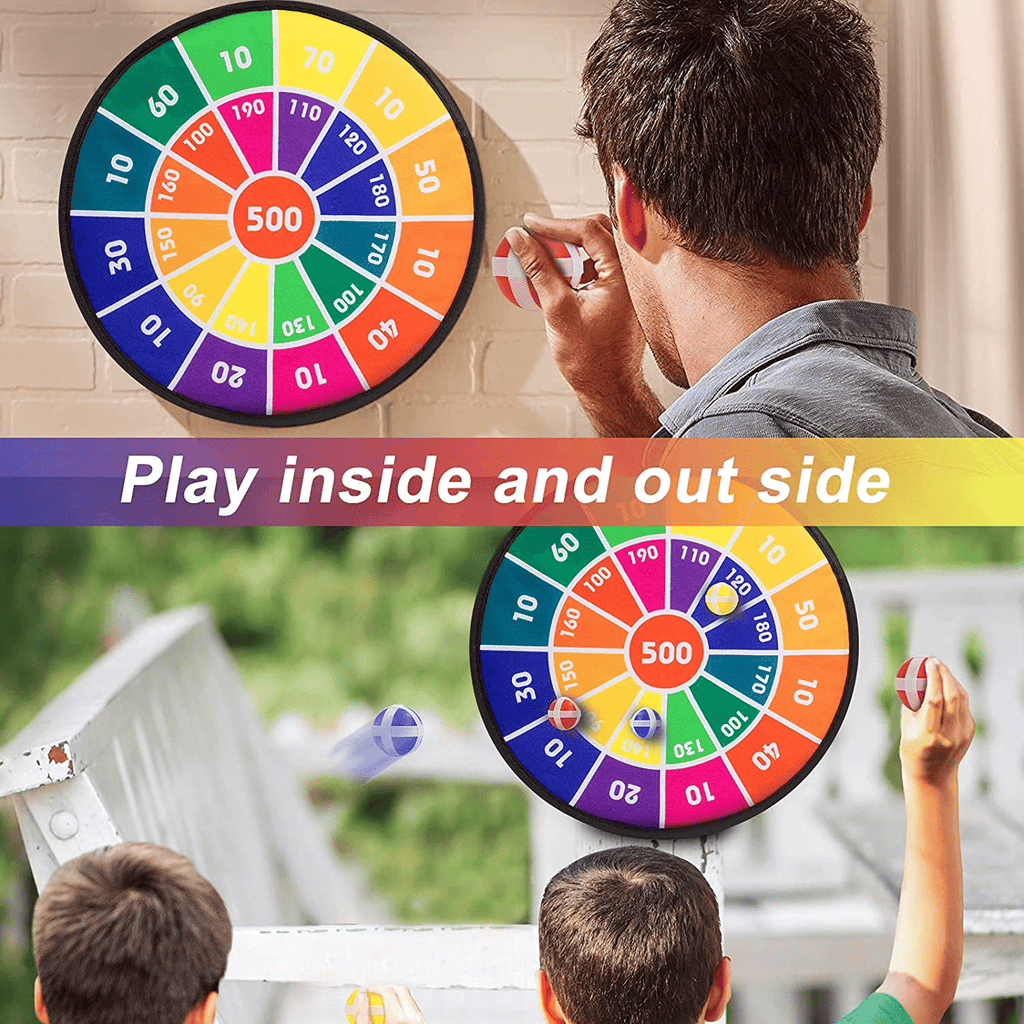 Dart Board for Kids, Kids Dart Board Set with Hook, 28.7 inch Foldable Board Games Christmas Birthday Gift for Boys Girls Ages 3-Year-Old and Up EasyOptionXY LLC