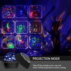 Night Light Projector for Kids, 2 in 1 Ocean and Starry Projector, 360¡ã Rotating Baby Night Lights Lamp for Bedroom Christmas Birthday Gifts, Black EasyOptionXY LLC
