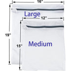 6 Pack of Mesh Laundry Bag, Laundry Wash Bags with Zipper, Reusable Travel Bag for Clothes, Sock, Lingerie (2 Size) EasyOptionXY LLC