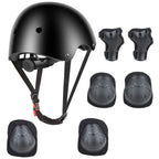 Adjustable Kids Helmet Set, Protective Gear Set with Knee Pads and Elbow Wrist Guards for 3~10yrs Girls Boys Bike Roller Skating Cycling Scooter, Black EasyOptionXY LLC
