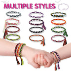 Friendship Bracelet Making Kit for Kids 6-12, Girls DIY Arts & Crafts Toys, Cool Jewelry Briading Maker Kit, Birthday Gifts for Teen Girls, Pink