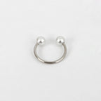 925 Sterling Silver Pearl Open Ring Double Pearl Adjustable Ring for Women Girls - SJB-DIAMOND ELITES