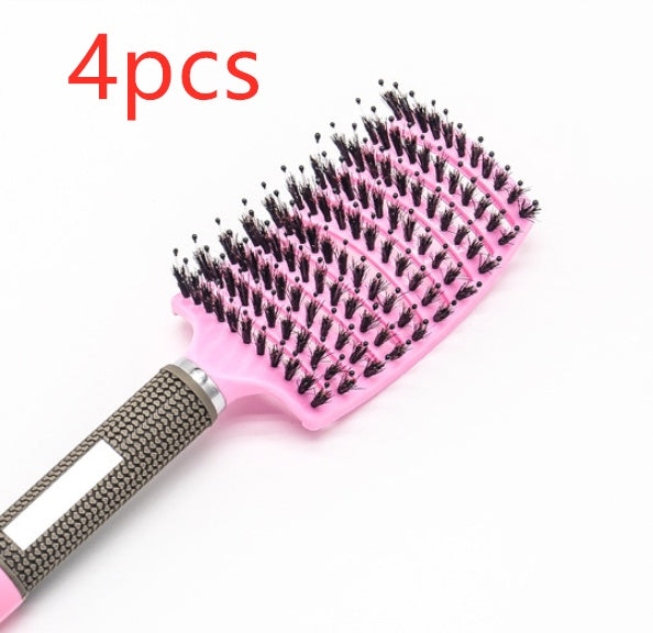 Hairbrush Anti Klit Brushy Haarborstel Women Detangler Hair Brush Bristle Nylon Scalp Massage  Teaser Hair Brush Comb Pi-Mart