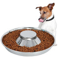 Puppy Feeder Bowl, Stainless Steel Dog Bowls for Puppy, Food Feeding Weaning Bowl for Small Dogs Cats Pets (Small Size, 10.23 Inch) EasyOptionXY LLC