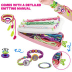 Girls Friendship Bracelet Making Kit, DIY Art Carfts Toy for Girls Age 8-12, 189 Pcs Friendship Jewelry Making Set for Christmas Birthday Gifts (Powdered White) EasyOptionXY LLC
