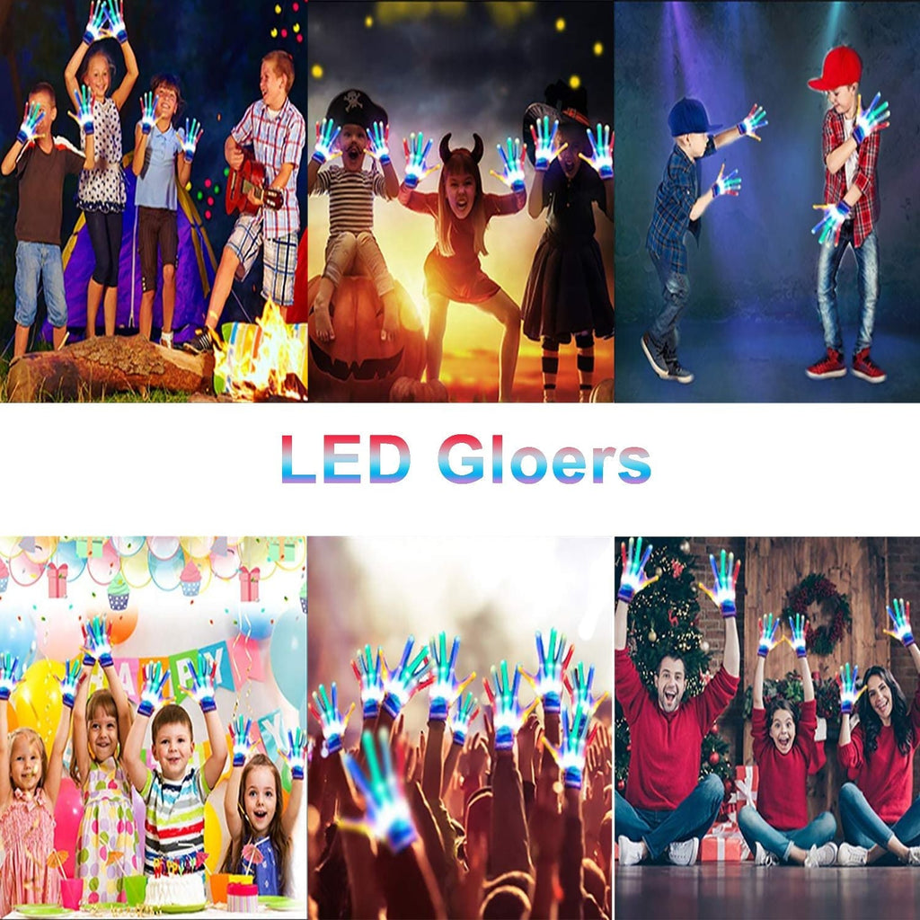 LED Gloves, Flashing LED Finger Light Gloves for Kids Adults, Easter Stuffers Flashing Toys for Age 3-12 Boys Girls Birthdays Christmas Gifts (1 Pair)	18594 EasyOptionXY LLC