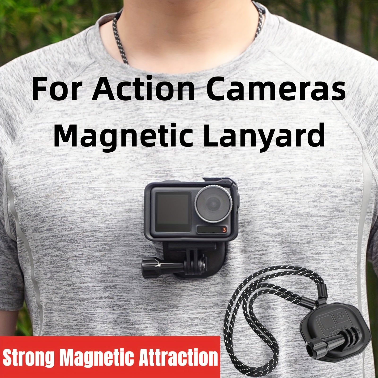 Magnetic Action Camera Mount - Accessory Kit with Quick Release Plate, Joint Mount, Compatible with GoPro Hero, GoPro Max, DJI Osmo Action, for Adventure Photography and Videography Lootquake LLC