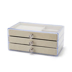 Multi-layer anti-oxidation jewelry box, earrings necklace bracelet jewelry storage box large capacity - SJB-DIAMOND ELITES