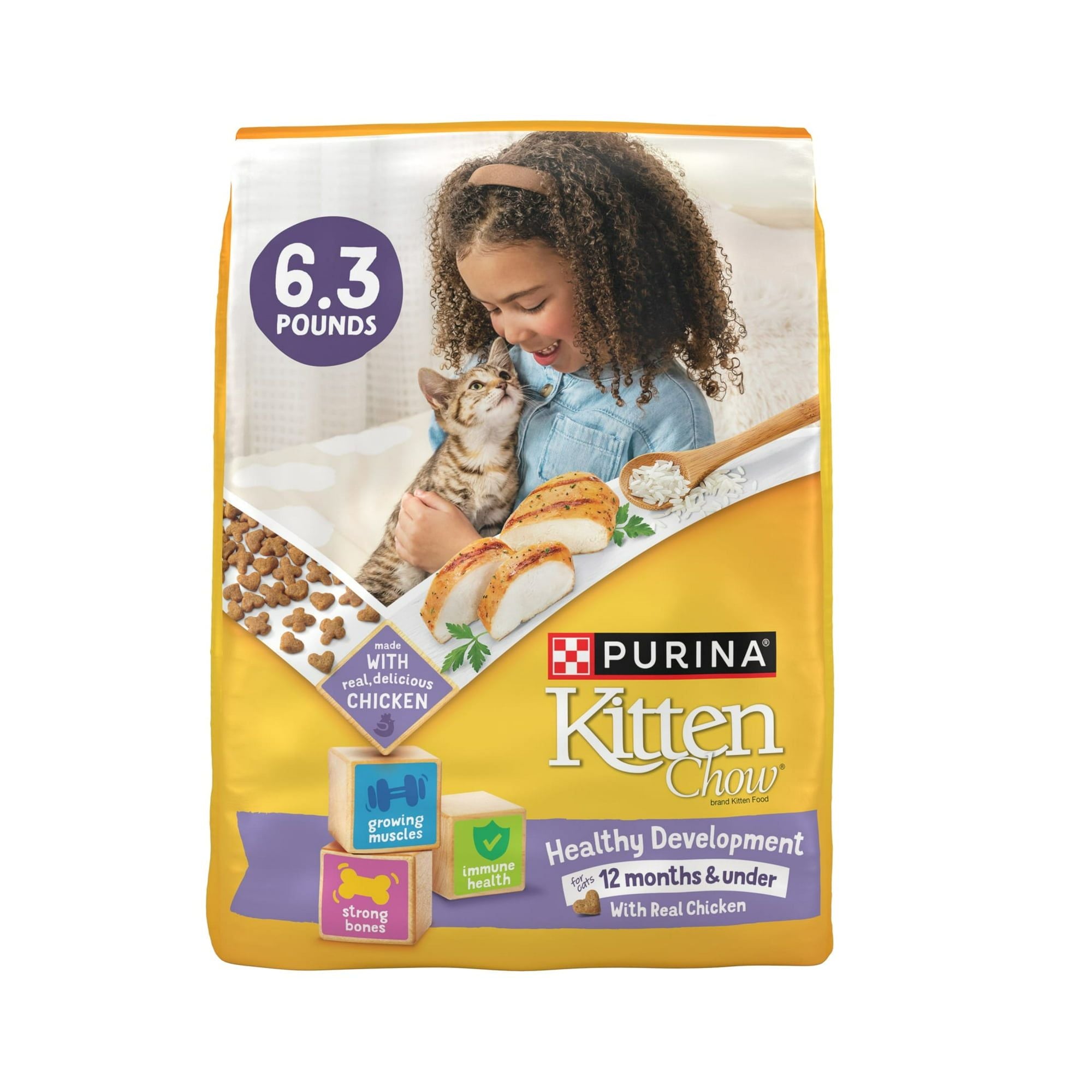 Purina Kitten ChowHealthy Development, Indoor Dry Kitten Food, Chicken, 6.3 lb Bag EasyOptionXY LLC