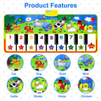 Piano Mat for Kids, 53'' x 23'' Electronic Piano Keyboard Play Dance Mat, Musical Playmat Early Education Toys Gift for 3-6 Year Old Boys Girls EasyOptionXY LLC