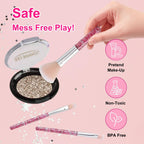 Pretend Makeup Kit for Girls, 12 Pcs Fake Play Makeup Set with Cosmetic Bag, Toddler Cosmetic Vanity Set for 3, 4, 5, 6, 7, 8 Years Old Girls Birthday Gifts EasyOptionXY LLC