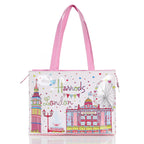 Letter printed handbag Pi-Mart