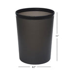 Mainstays Frosted Plastic Black Wastebasket