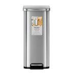 Better Homes & Gardens 13.2 Gallon Slim Kitchen Trash Can, Stainless Steel Kitchen Step Trash Can EasyOptionXY LLC