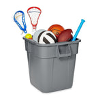 Rubbermaid Commercial 352600GY Brute Container, Square, Polyethylene, 28 gal, Gray EasyOptionXY LLC