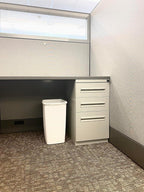 Rubbermaid 9 gal Plastic Kitchen Trash Can, White EasyOptionXY LLC