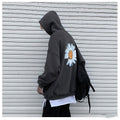Daisy print hooded sweatshirt Pi-Mart