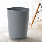 Mainstays Soft Touch Ribbed Plastic 1.98 Gallon Wastebasket in Grey for Bathroom, Kitchen and Bedroom EasyOptionXY LLC