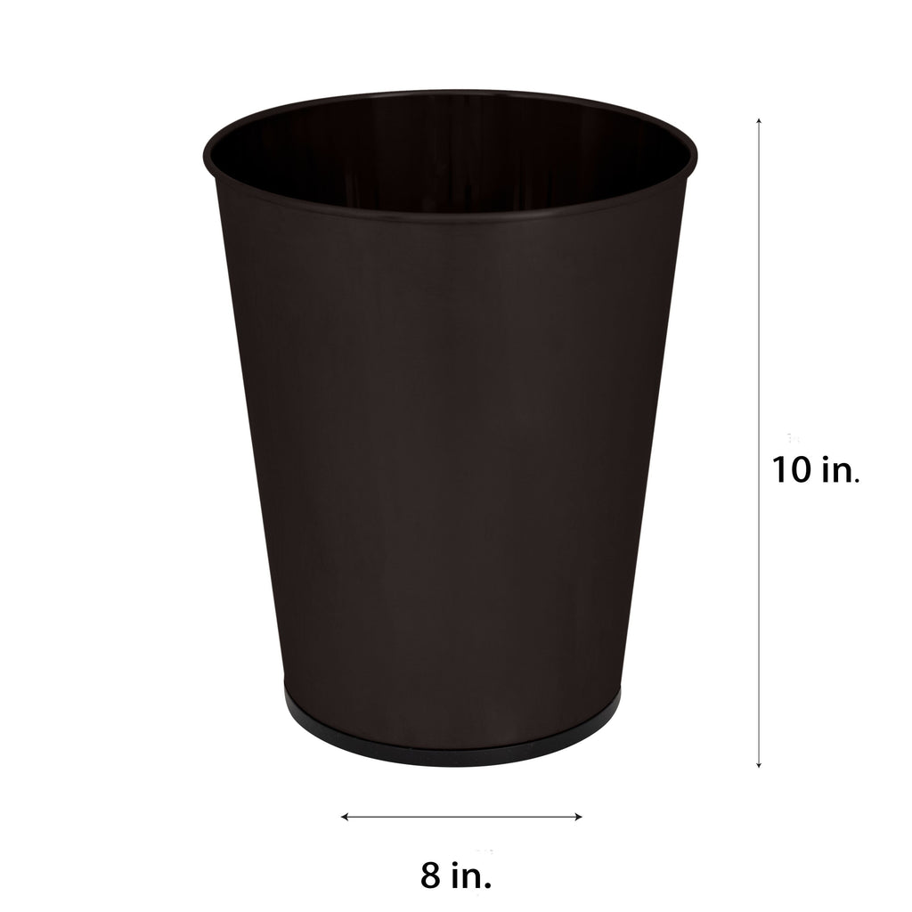 Bath Bliss 1.3 gal Iron Bathroom Trash Can, Bronze EasyOptionXY LLC