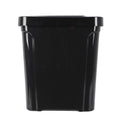 Mainstays 7.6 gal Plastic Touch Top Lid Kitchen Trash Can, Black