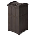 Suncast 33-Gallon Capacity Outdoor Garbage Can Hideaway with Secure Lid, Java Brown EasyOptionXY LLC