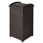 Suncast 33-Gallon Capacity Outdoor Garbage Can Hideaway with Secure Lid, Java Brown EasyOptionXY LLC