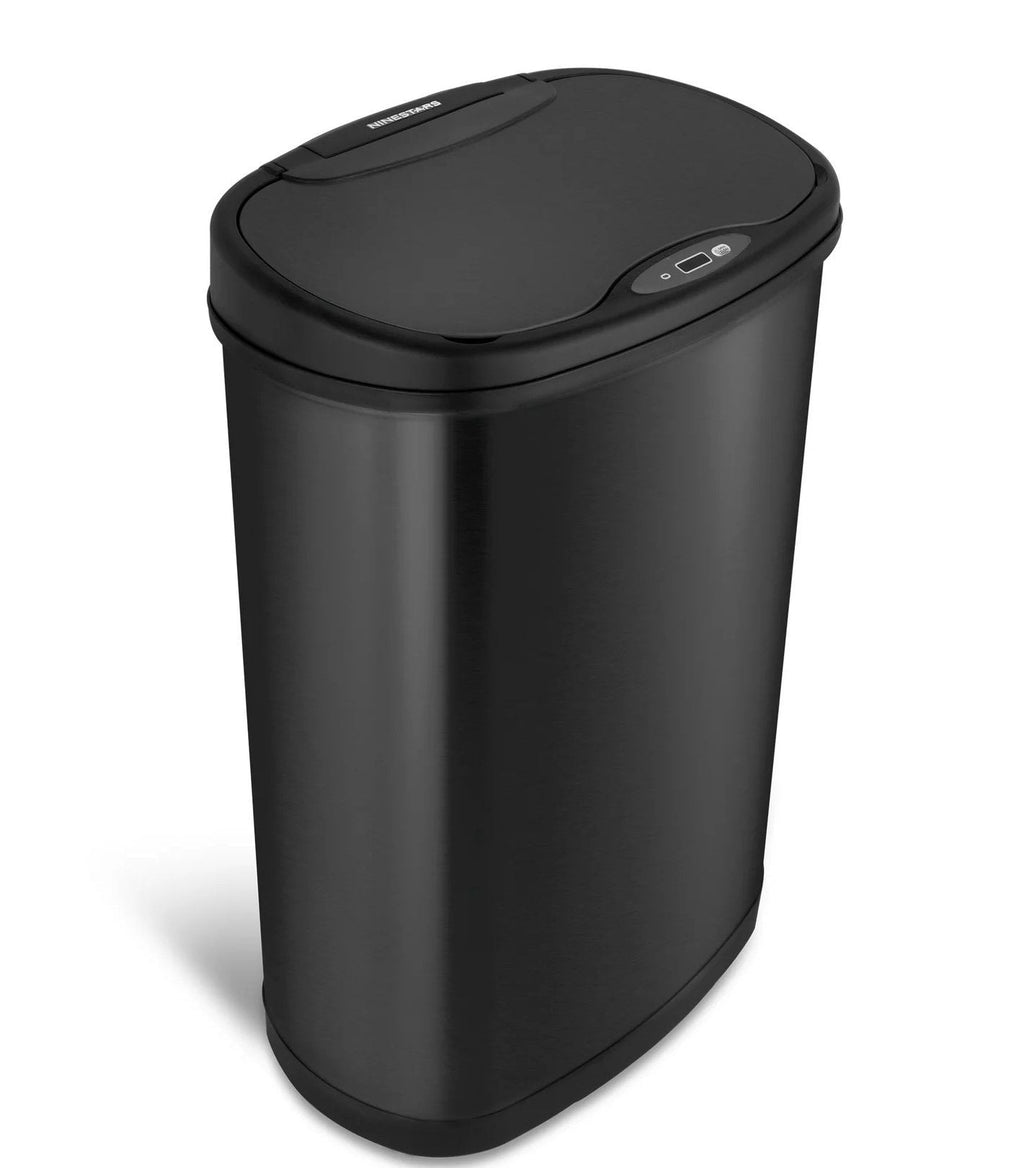 Nine Stars 13.2 Gallon Trash Can, Motion Sensor Kitchen Trash Can, Black Stainless Steel EasyOptionXY LLC
