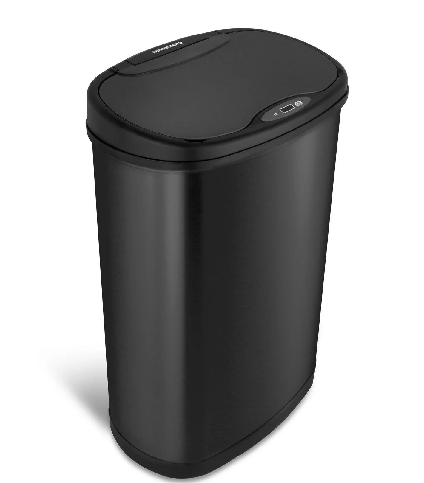 Nine Stars 13.2 Gallon Trash Can, Motion Sensor Kitchen Trash Can, Black Stainless Steel EasyOptionXY LLC