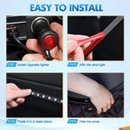 Multi-Color Strip Lights with App Control, Smart Interior 48 LED Car Lights with Music Mode, Under Dash Interior Lights for Cars, SUVs, DC 12V, 4 Pcs EasyOptionXY LLC
