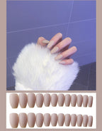 Frosted ballet fake nails Pi-Mart