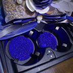 Car Cup Holder Coaster, 4 Pack 2.75 inch Bling Cup Holder, Crystal Car Cup Mat, Universal Vehicle Interior Accessories for Women (Blue) EasyOptionXY LLC
