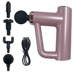 Professional Deep Tissue Percussion Muscle Massager with 6 Speeds and 4 Heads, Handheld & Portable Massage Gun for Athletes Shoulder, Back, Neck Pain Relif EasyOptionXY LLC