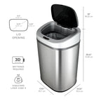 Nine Stars 21.1 Gallon Trash Can, Motion Sensor Touchless Kitchen Trash Can, Stainless Steel EasyOptionXY LLC