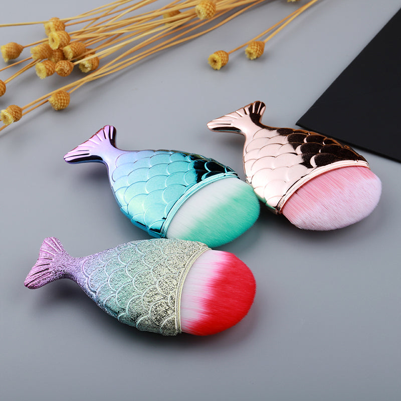 Fishtail makeup brush single Pi-Mart