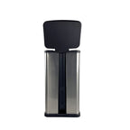 Mainstays 13.2 Gallon Trash Can, Plastic Rectangular Step Kitchen Trash Can, Silver EasyOptionXY LLC