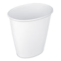 Sterilite 1.5 Gallon Oval Vanity Trash Can, Plastic, Bathroom, White EasyOptionXY LLC