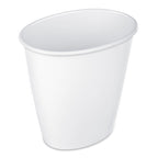 Sterilite 1.5 Gallon Oval Vanity Trash Can, Plastic, Bathroom, White EasyOptionXY LLC