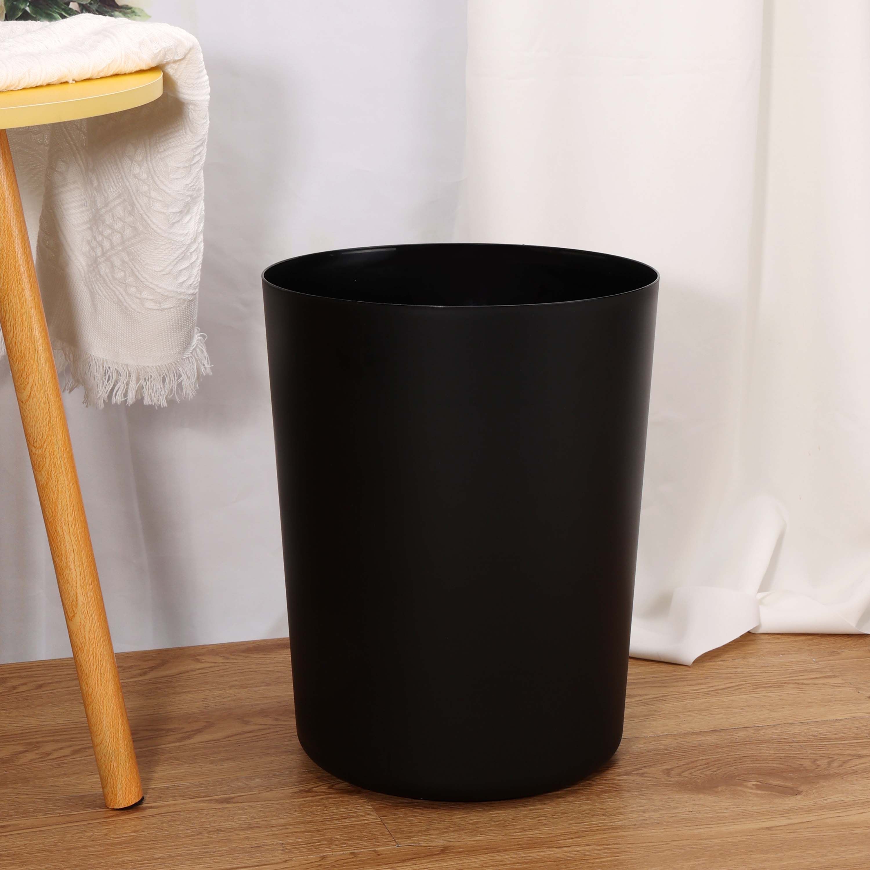 Mainstays 5 Gallon Trash Can, Plastic Office Trash Can, Black Matte EasyOptionXY LLC