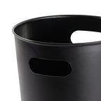 Mainstays Basic Plastic 2.64 Gallon Wastebasket in Rich Bla ck for Bathroom, Bedroom or Office EasyOptionXY LLC