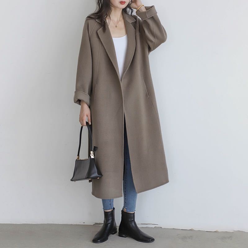 Fashion Loose Cool Woolen Coat Women Pi-Mart