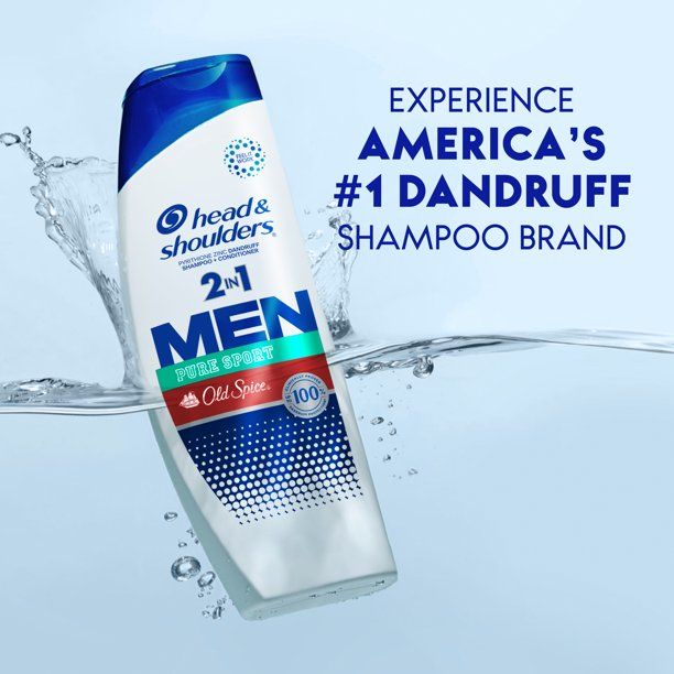 Head and Shoulders Mens 2 in 1 Dandruff Shampoo and Conditioner; Old Spice Pure Sport; 12.5 oz EasyOptionXY LLC
