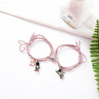 Natural Stone Beads Couple Magnetic Bracelets Pi-Mart